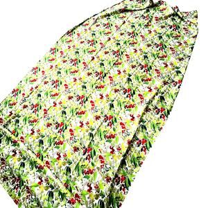 Fiesta Easy Care Tablecloth Red Berries & Greenery Buffet Cloth Long Rectangle